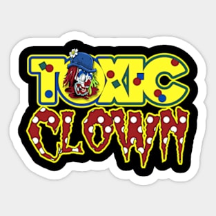 Toxic Clown large logo Sticker